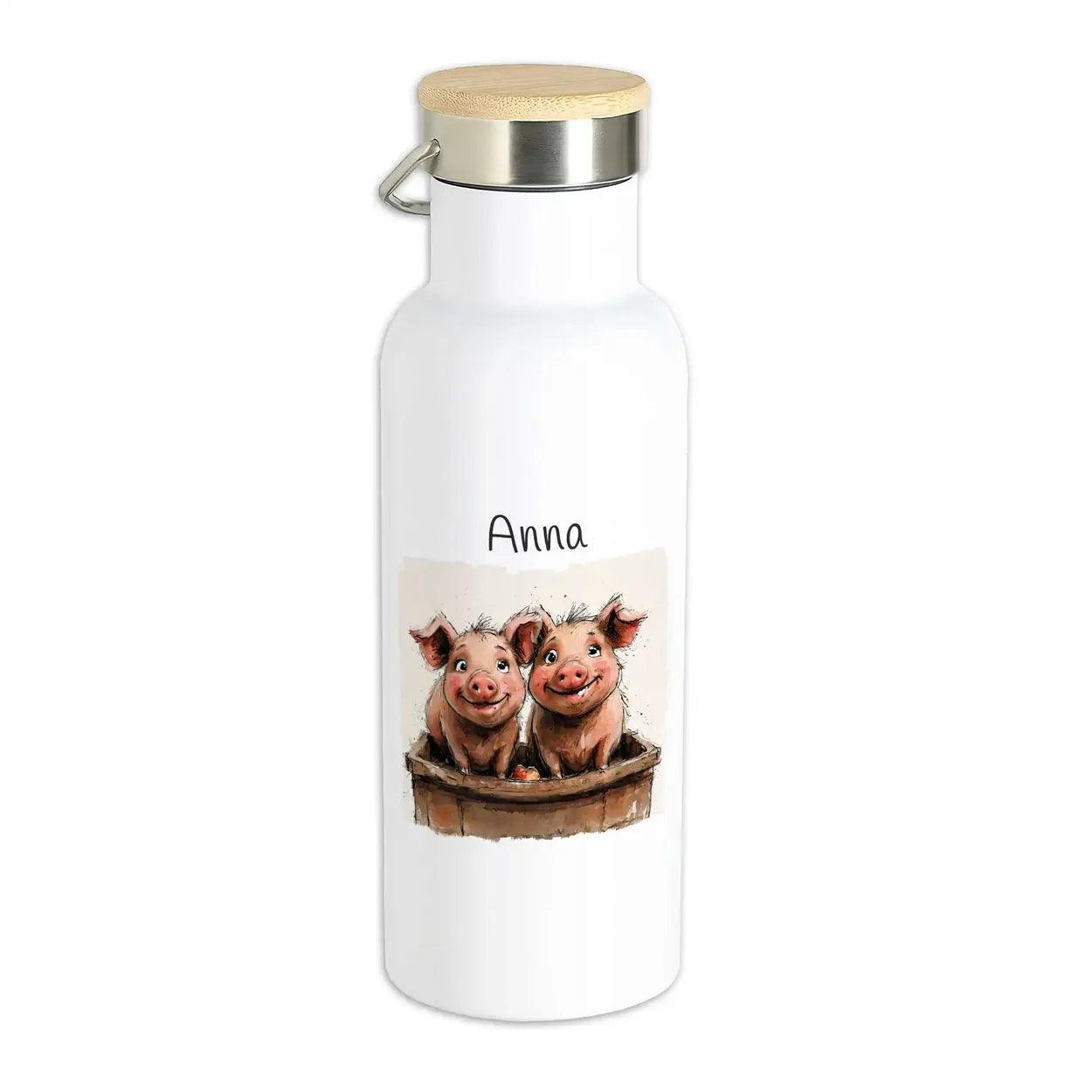 Kinder Trinkflasche Piggy Power - Druckerino