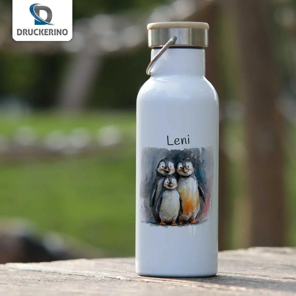 Kinder Trinkflasche Pinguin-Freunde - Druckerino