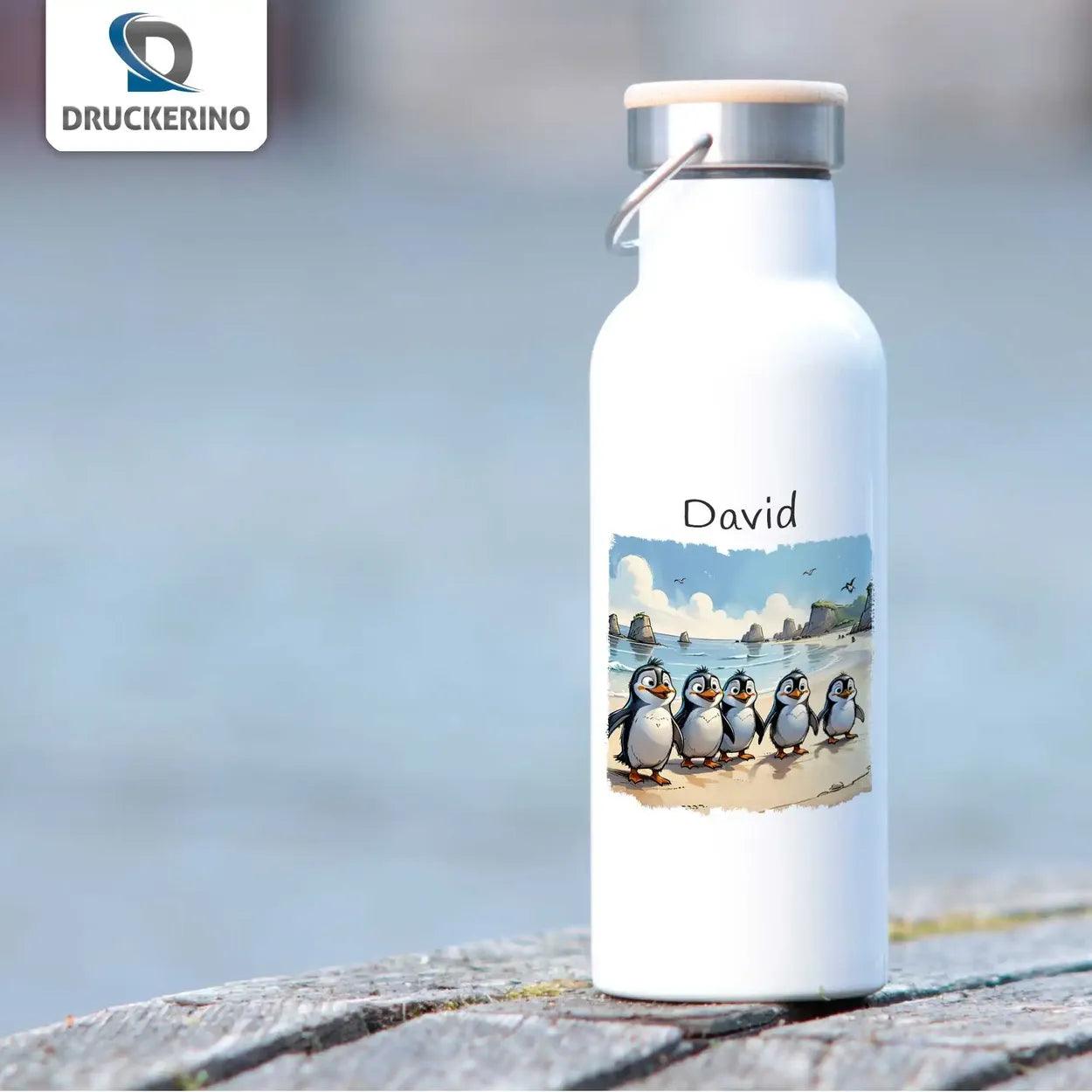 Kinder Trinkflasche Pinguin-Freunde - Druckerino