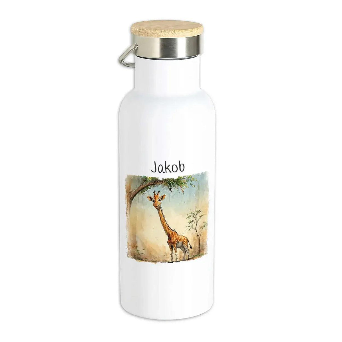 Kinder Trinkflasche Savannenfreund Giraffe - Druckerino