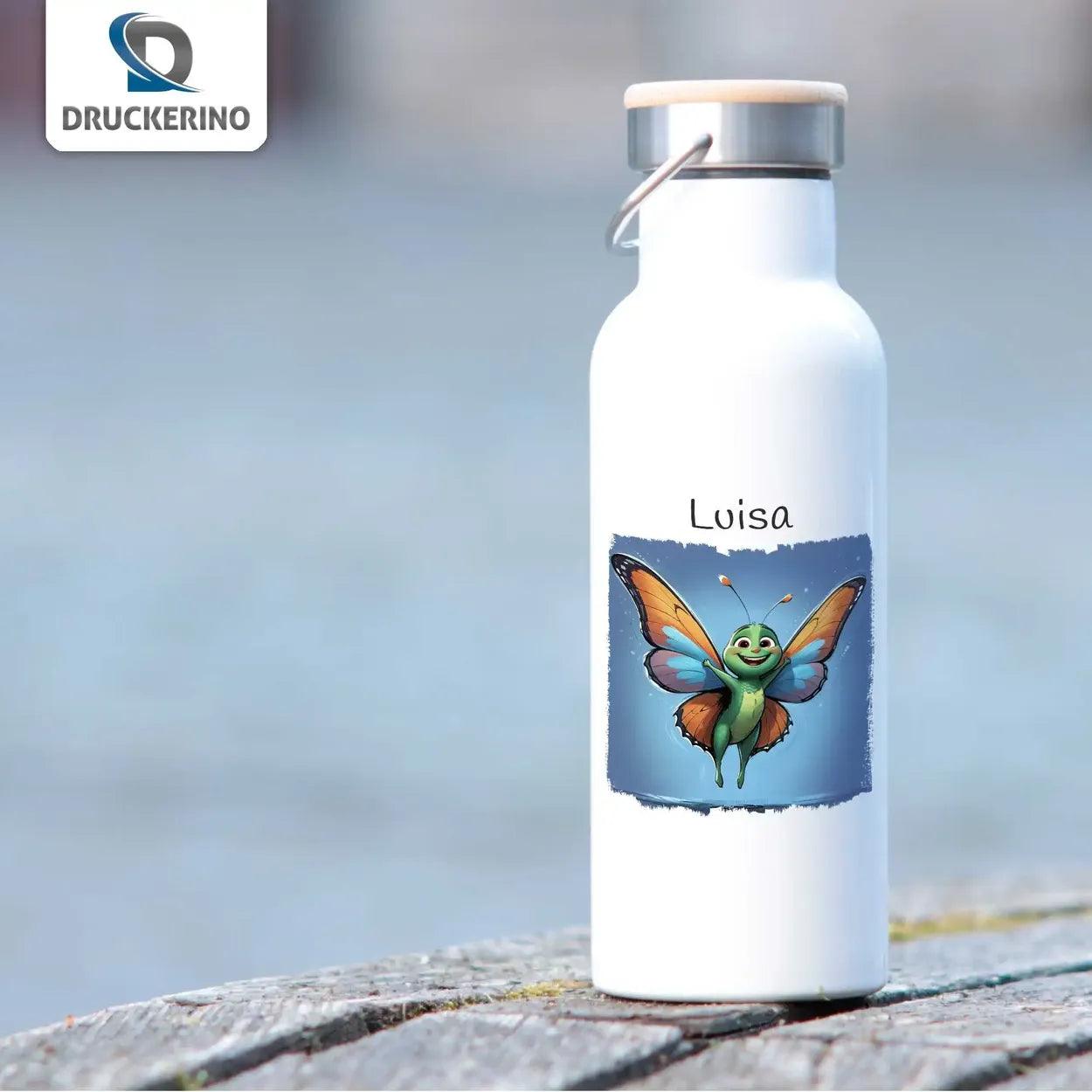 Kinder Trinkflasche Schmetterling - Druckerino
