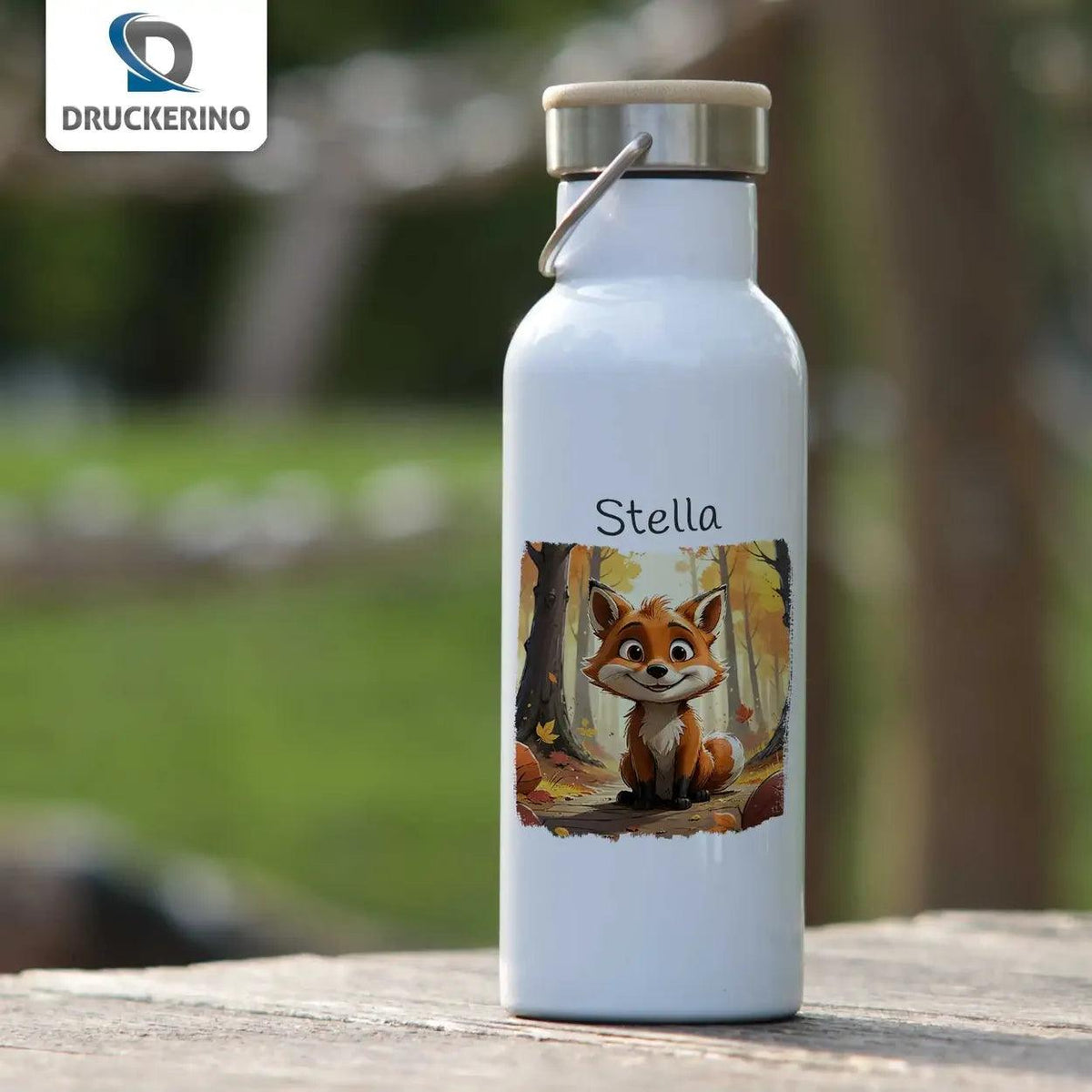 Kinder Trinkflasche Waldabenteurer - Druckerino