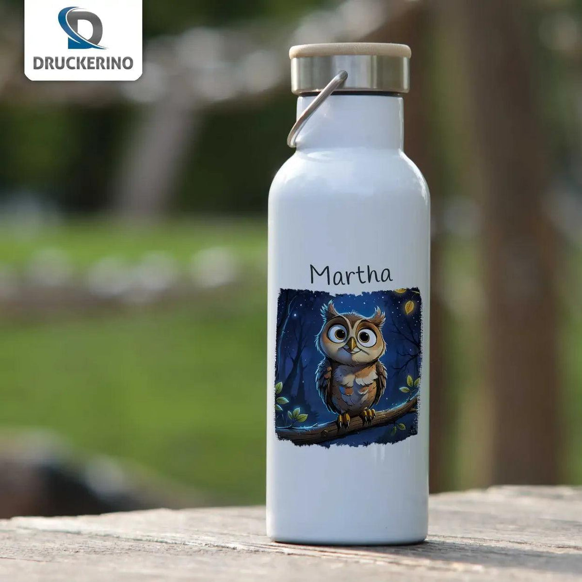 Kinder Trinkflasche Waldgeflüster - Druckerino