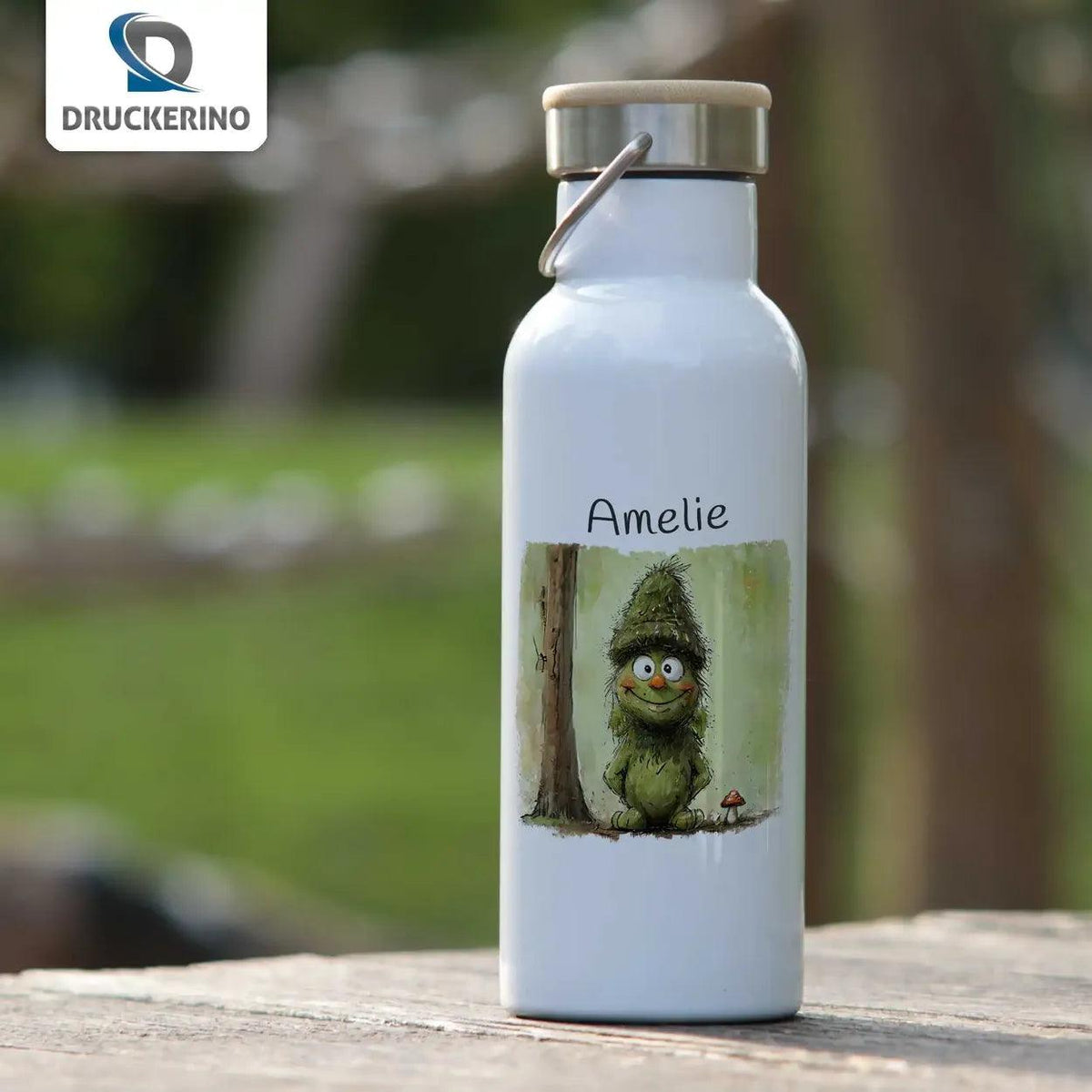 Kinder Trinkflasche Waldgeflüster - Druckerino