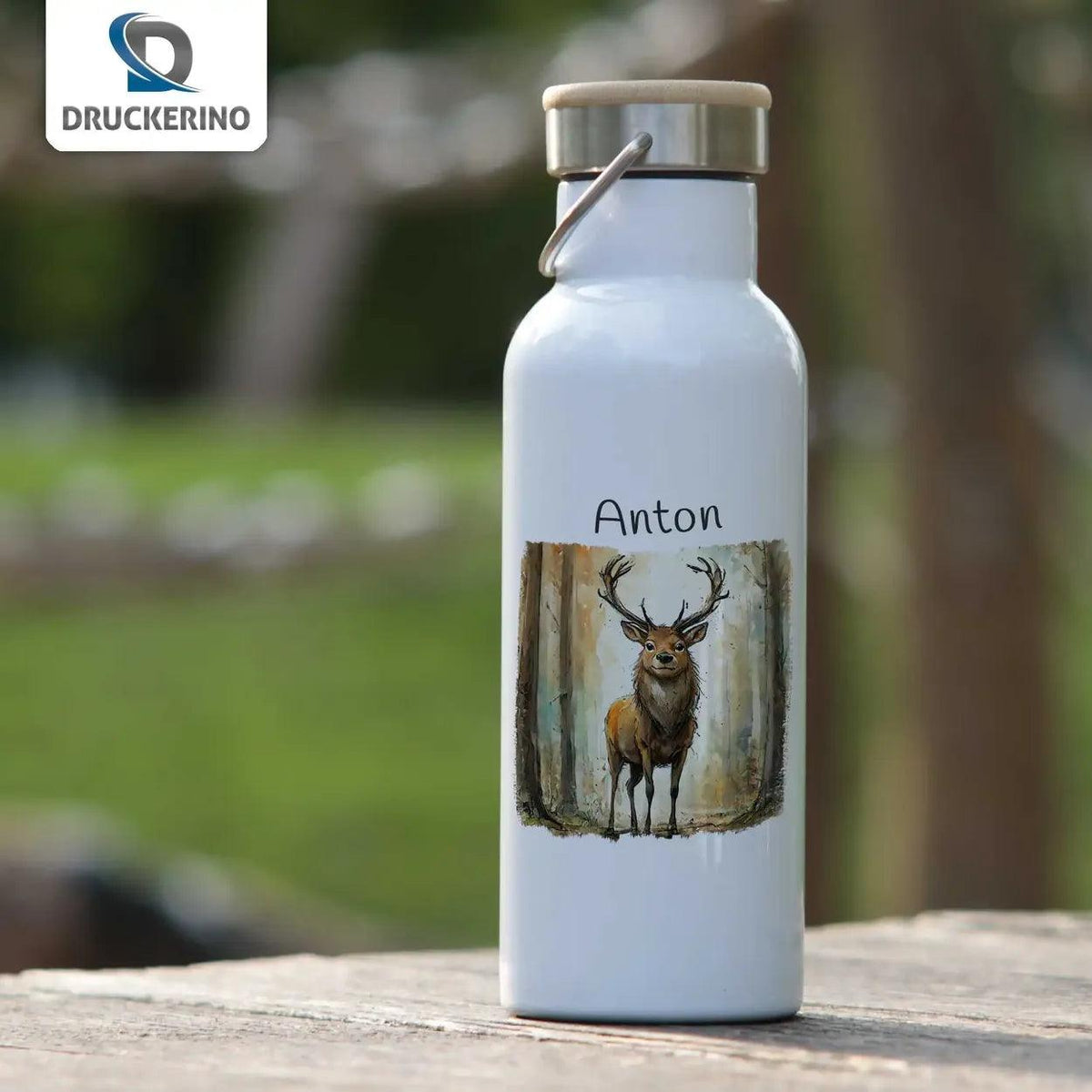 Kinder Trinkflasche Waldkönig Abenteurer - Druckerino
