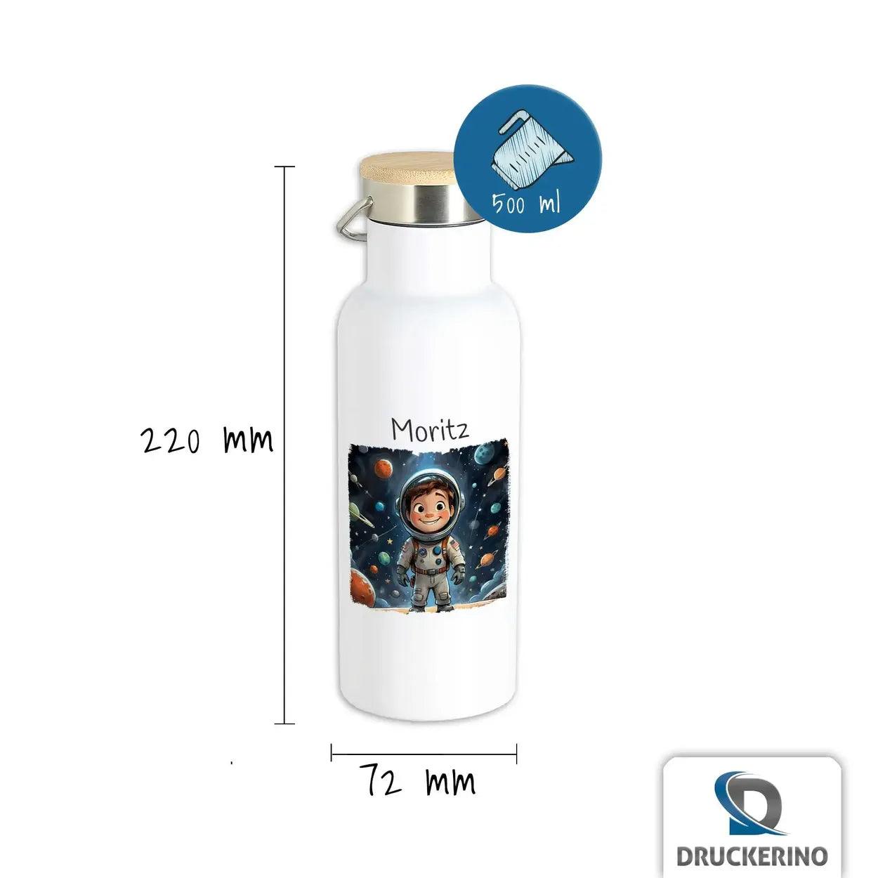 Kinder Trinkflasche Weltraumabenteuer - Druckerino