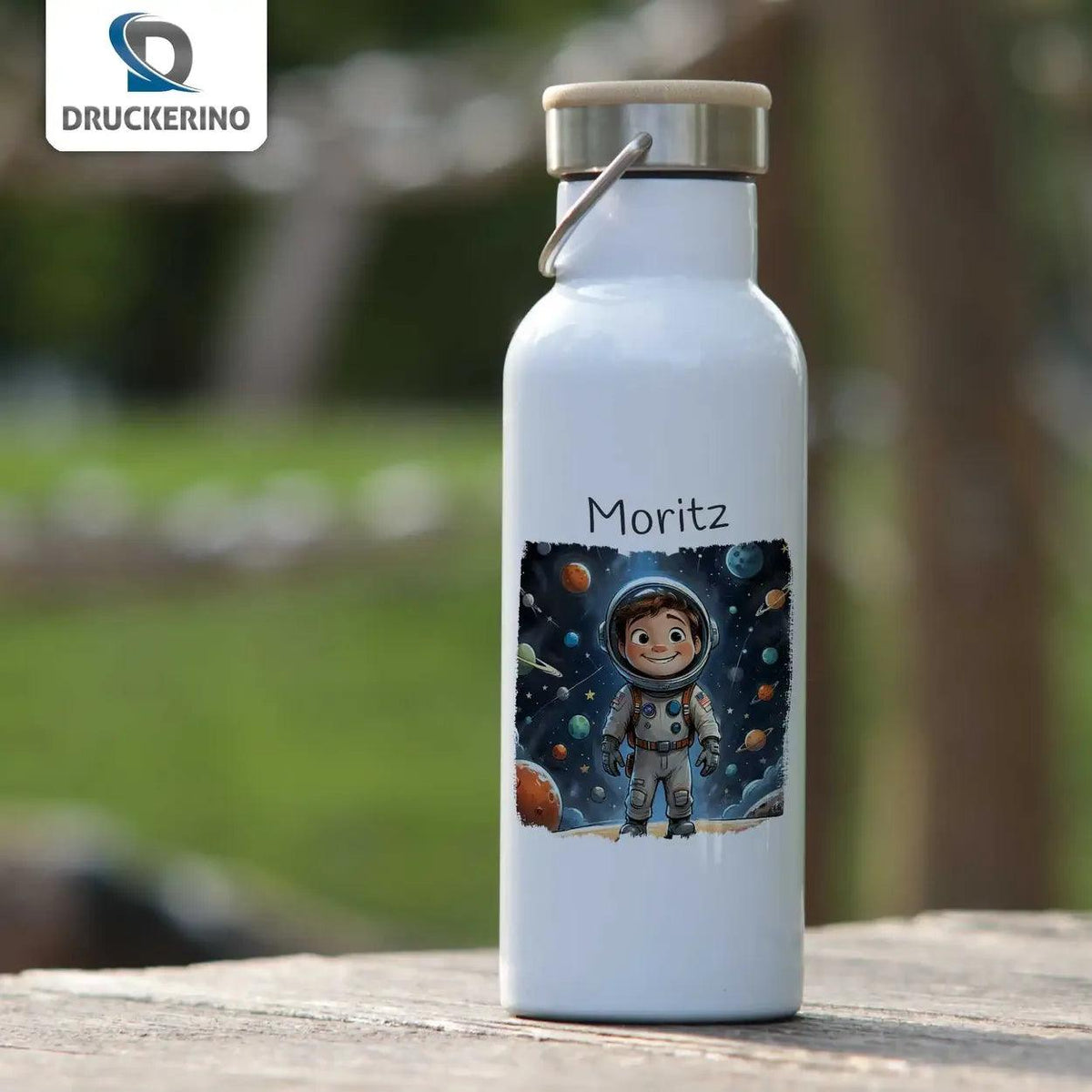 Kinder Trinkflasche Weltraumabenteuer - Druckerino