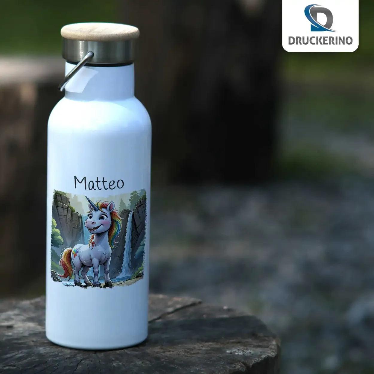 Kinder Trinkflasche Zauber- Einhorn - Druckerino
