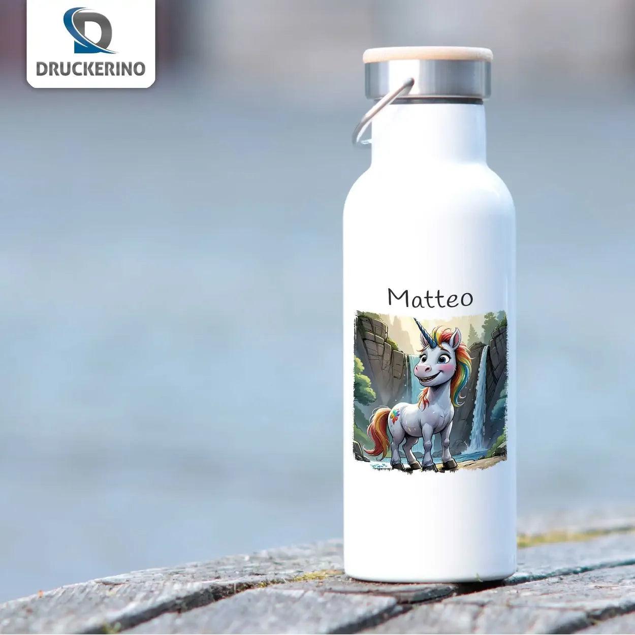 Kinder Trinkflasche Zauber- Einhorn - Druckerino