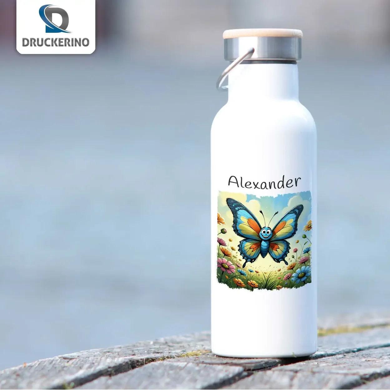 Kinder Trinkflasche Zauberflügel Schmetterling - Druckerino