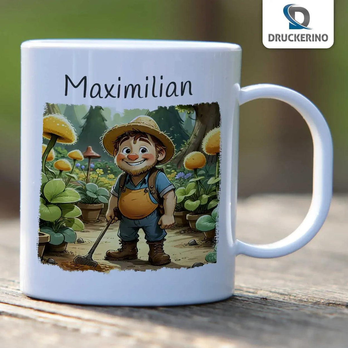 Kindertasse mit Namen | Abenteuer-Freund - Druckerino