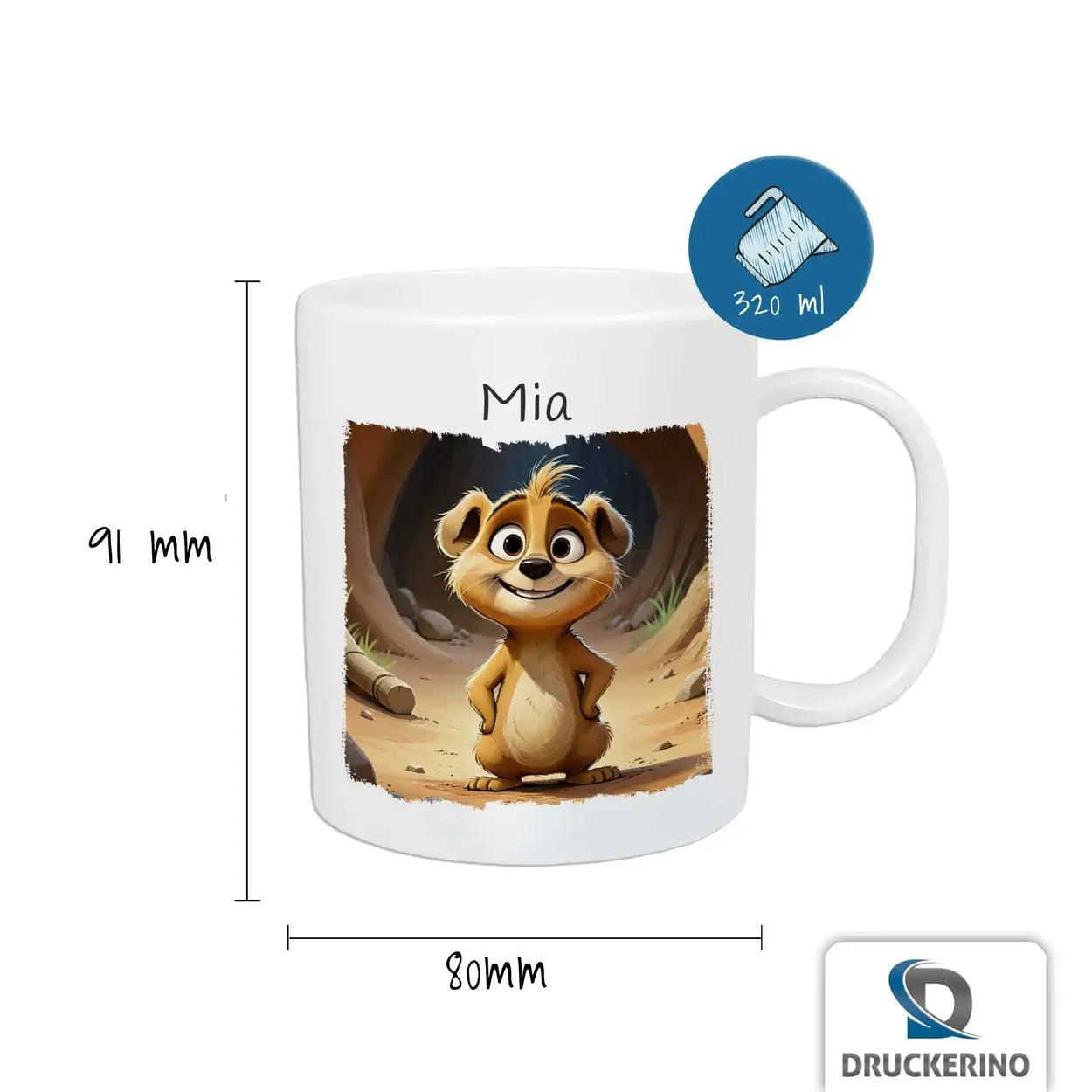 Kindertasse mit Namen | Abenteuer-Freund | 320 ml - Druckerino