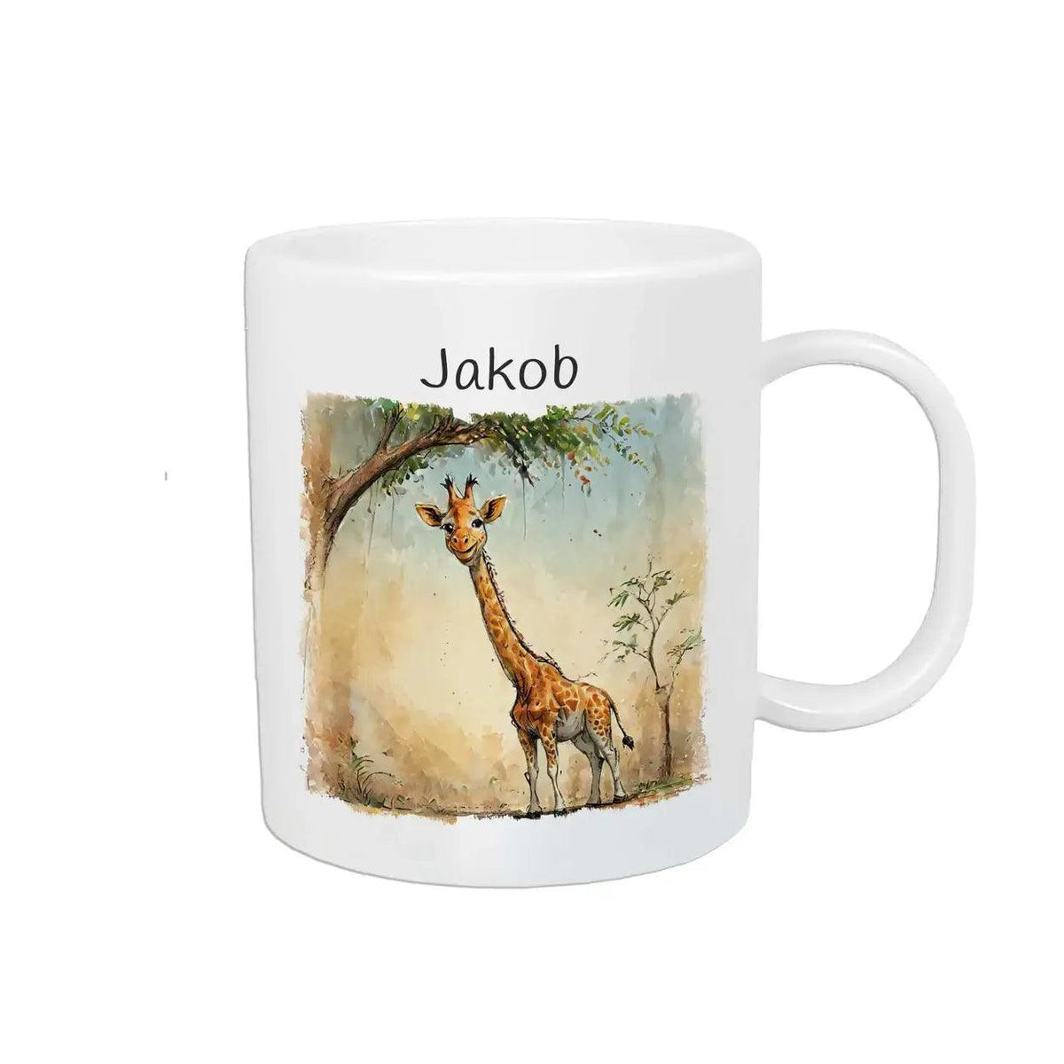 Kindertasse mit Namen | Abenteuer-Safari - Druckerino