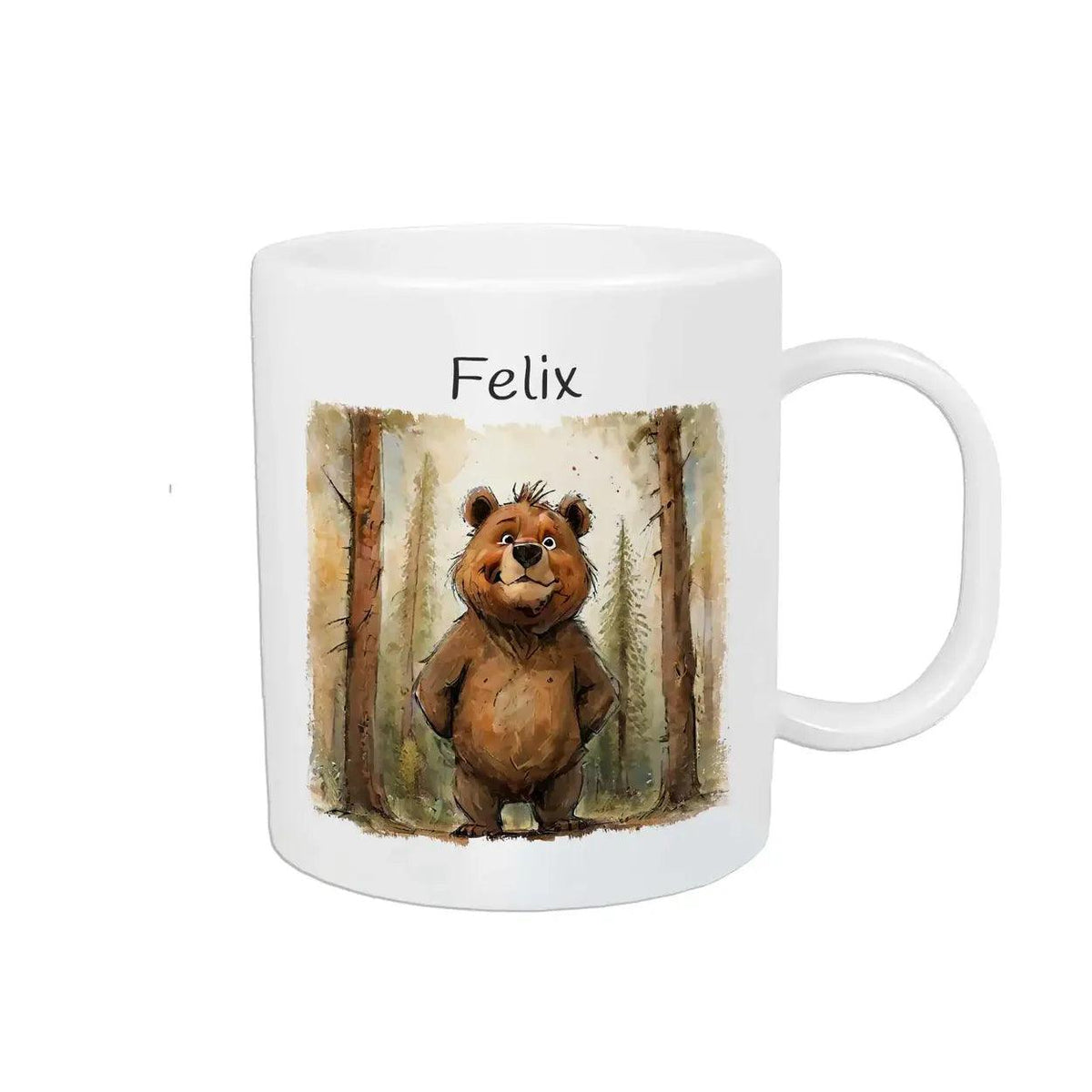 Kindertasse mit Namen | Abenteuer Waldwichtel - Druckerino