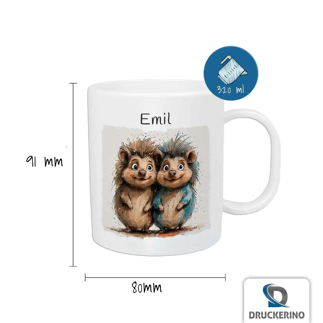 Kindertasse mit Namen | Abenteuerfreunde - Druckerino