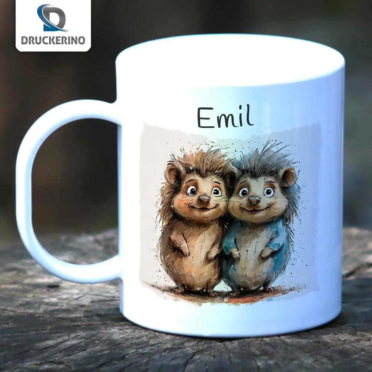 Kindertasse mit Namen | Abenteuerfreunde - Druckerino