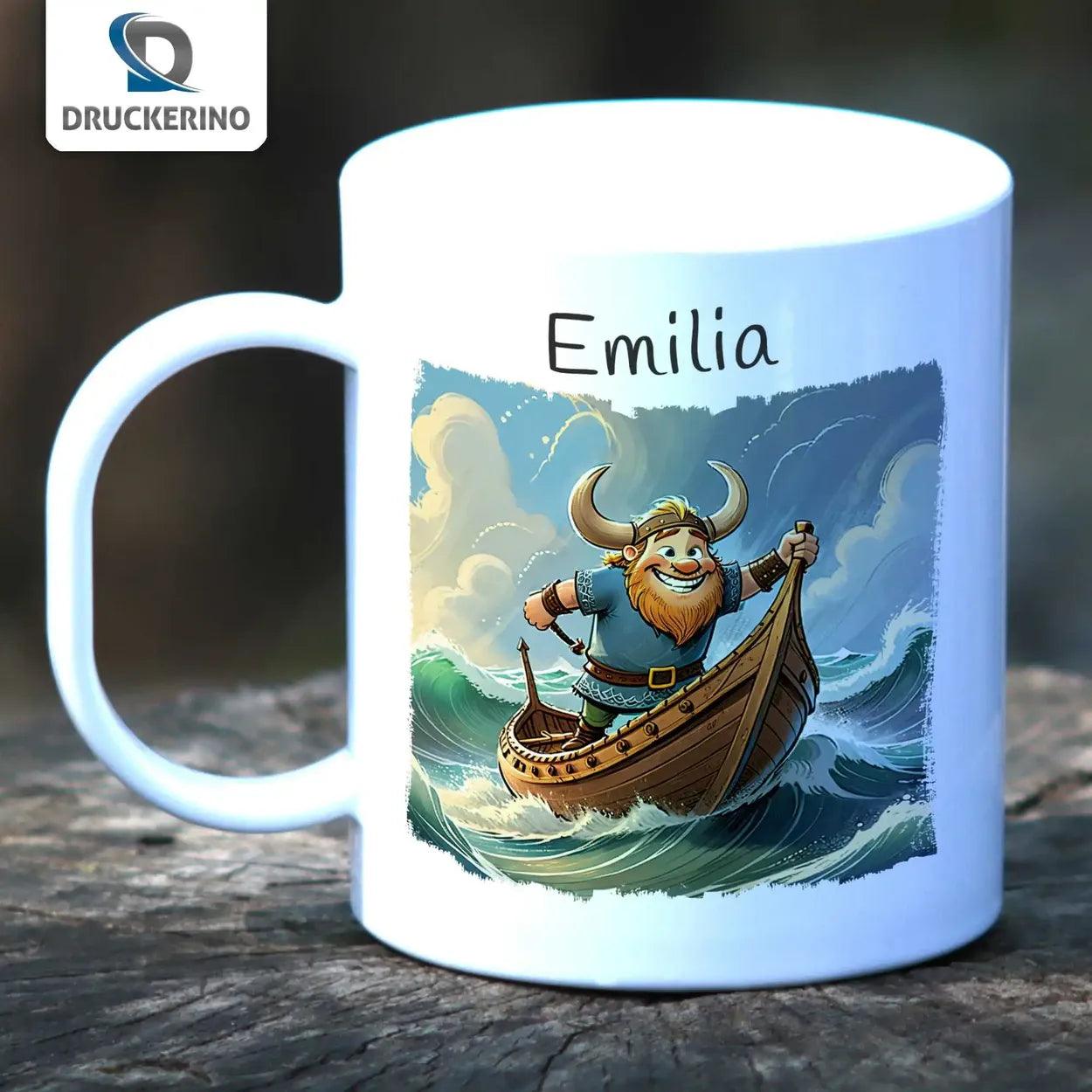 Kindertasse mit Namen | Abenteuerseefahrer | 320ml - Druckerino