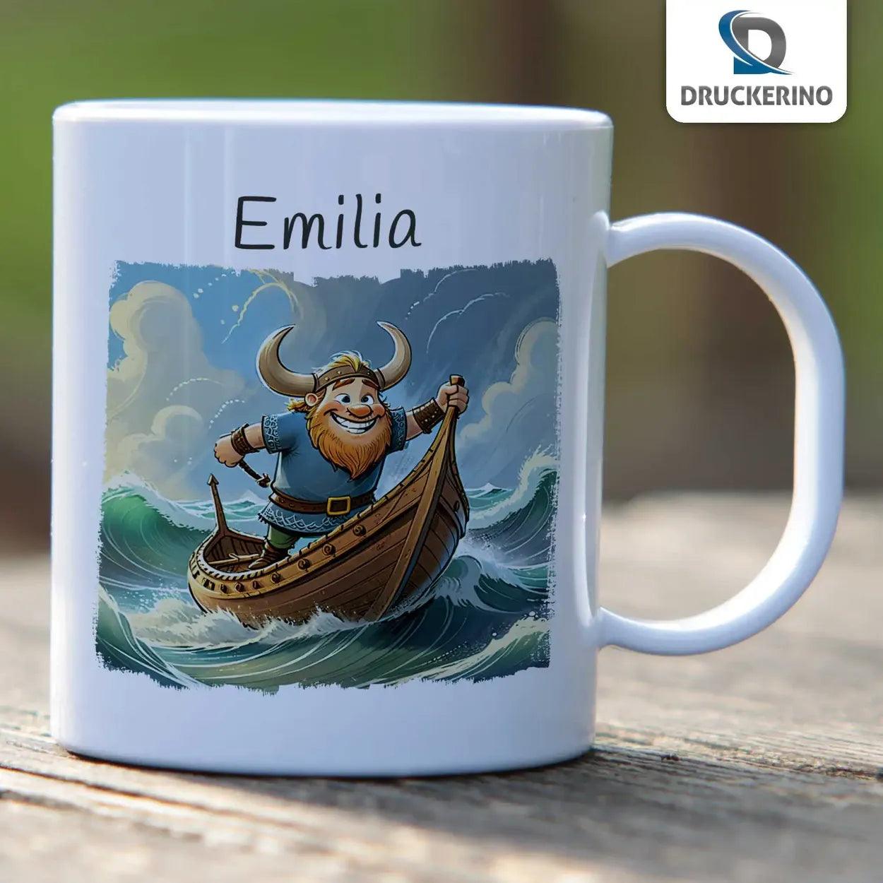 Kindertasse mit Namen | Abenteuerseefahrer | 320ml - Druckerino