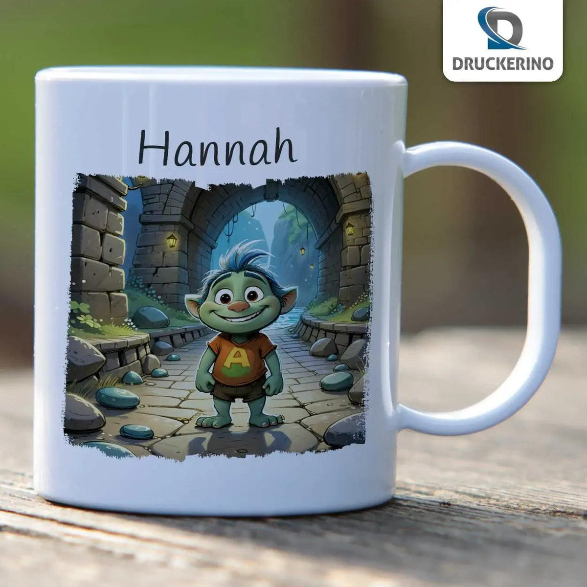 Kindertasse mit Namen | Abenteurer des Geheimturms - Druckerino