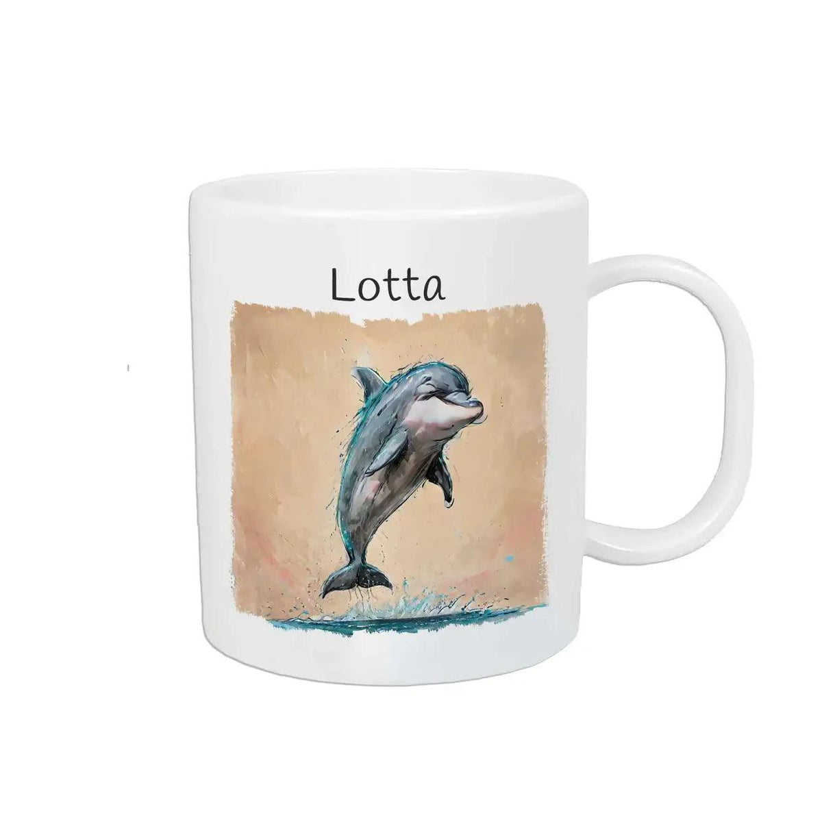 Kindertasse mit Namen | Delfin-Zauber - Druckerino