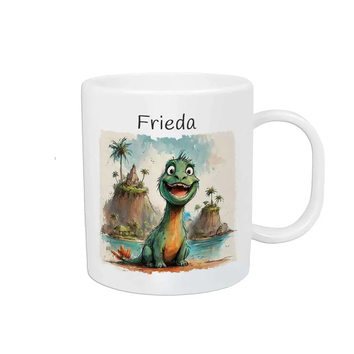 Kindertasse mit Namen | Dschungelabenteuer - Druckerino