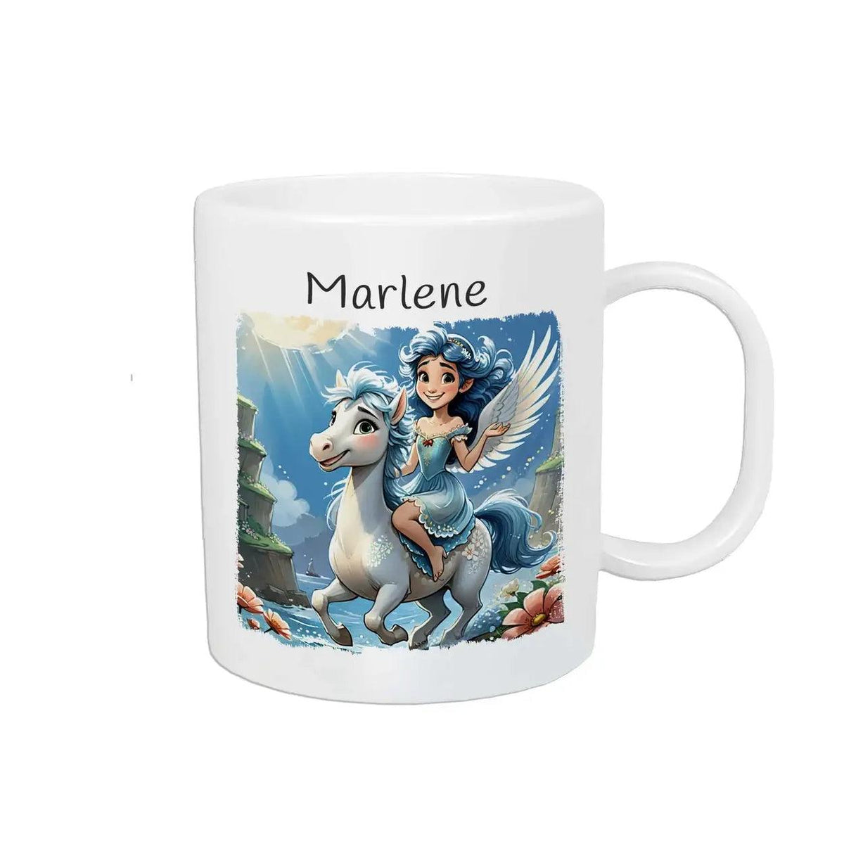 Kindertasse mit Namen | Feenabenteuer - Druckerino