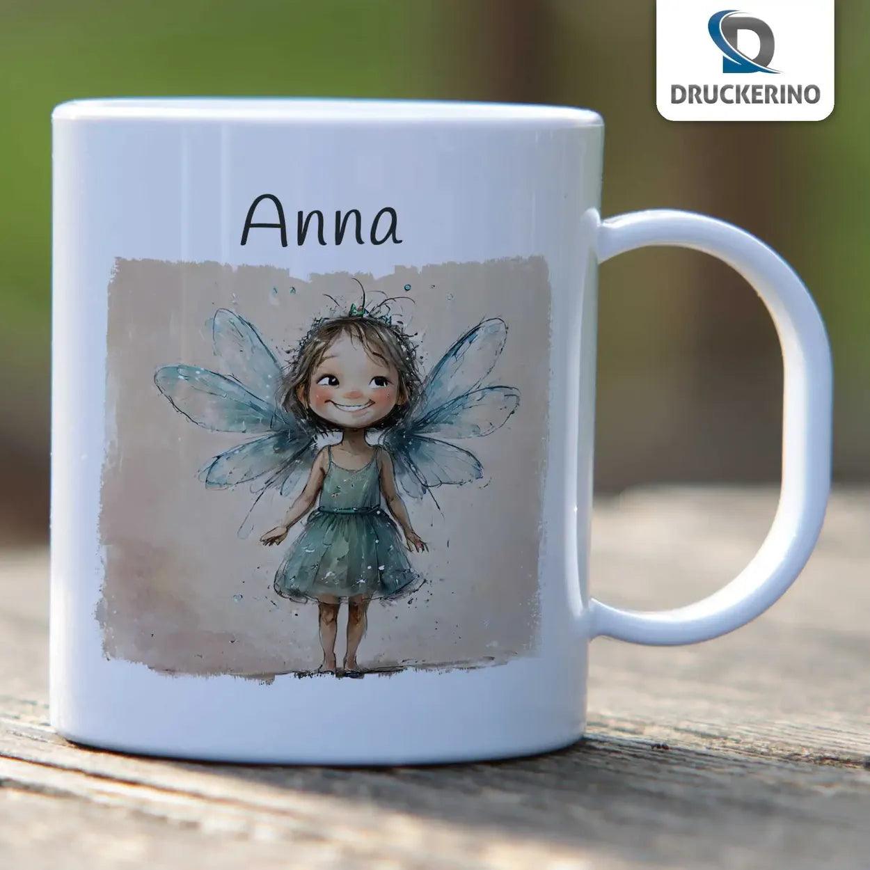 Kindertasse mit Namen | Feenmagie - Druckerino