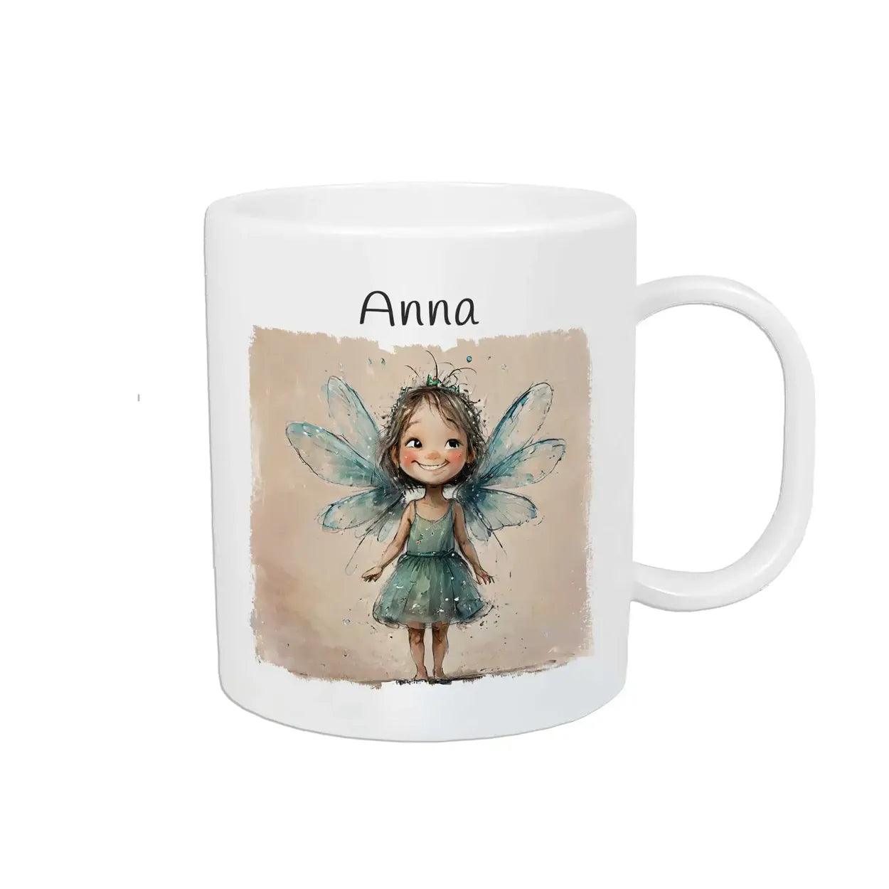 Kindertasse mit Namen | Feenmagie - Druckerino