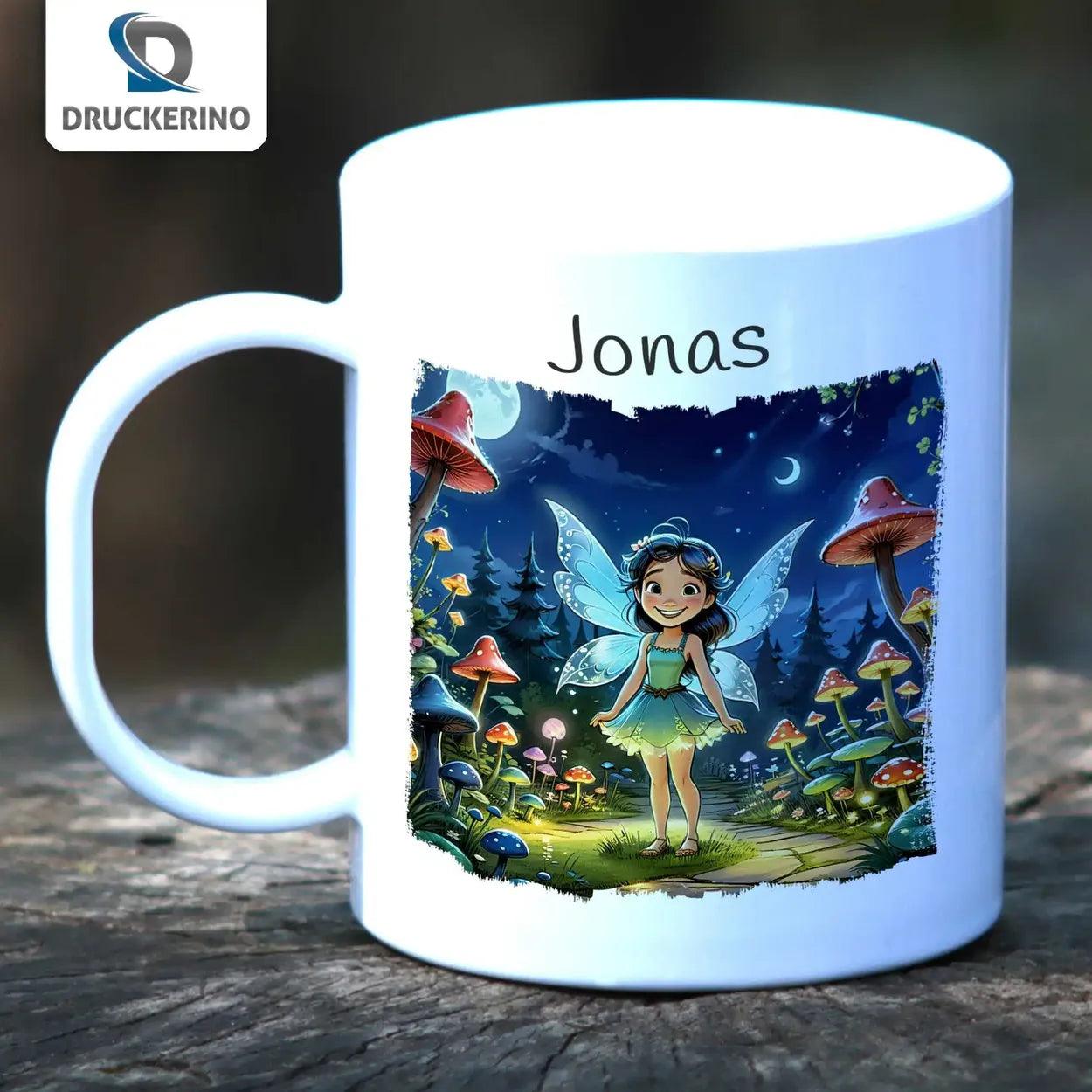 Kindertasse mit Namen | Feenwald-Abenteuer - Druckerino