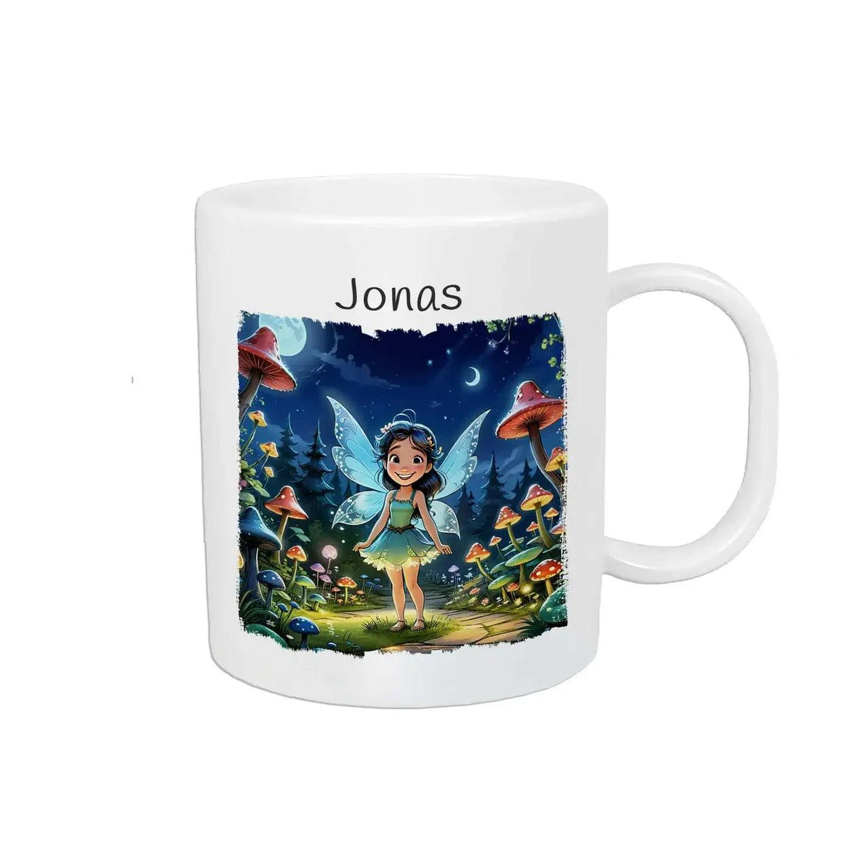 Kindertasse mit Namen | Feenwald-Abenteuer - Druckerino