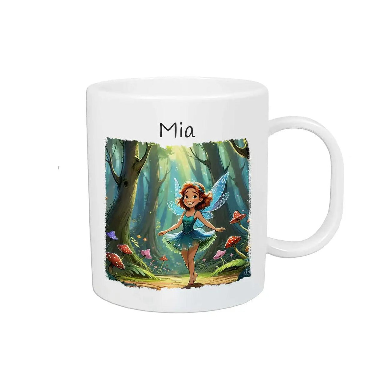 Kindertasse mit Namen | Feenwald Abenteuer - Druckerino