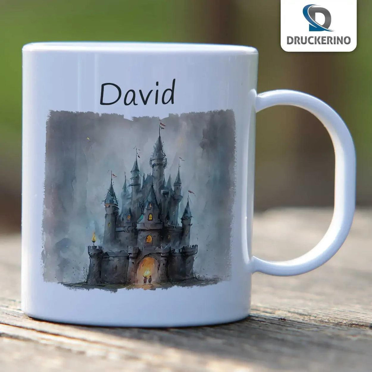 Kindertasse mit Namen | Märchenschloss - Druckerino