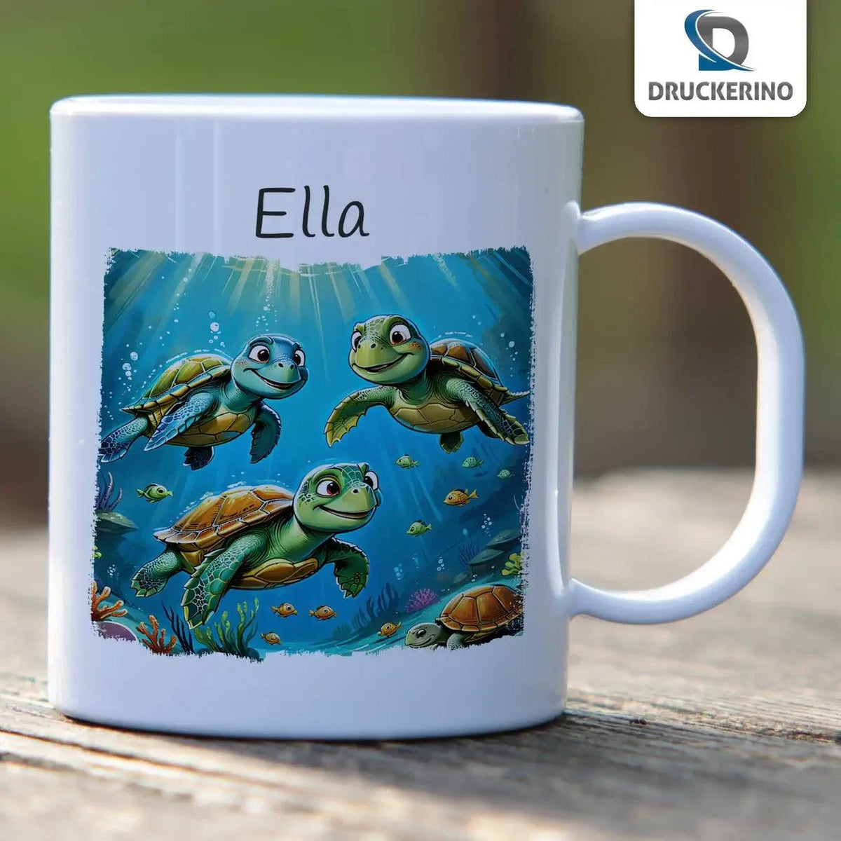 Kindertasse mit Namen | Meeresabenteuer - Druckerino