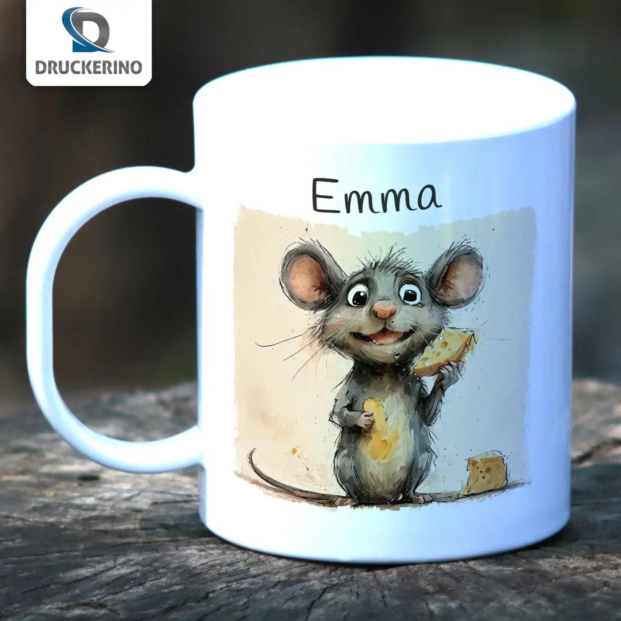 Kindertasse mit Namen | Naschkatzenmäuse-Abenteuer - Druckerino