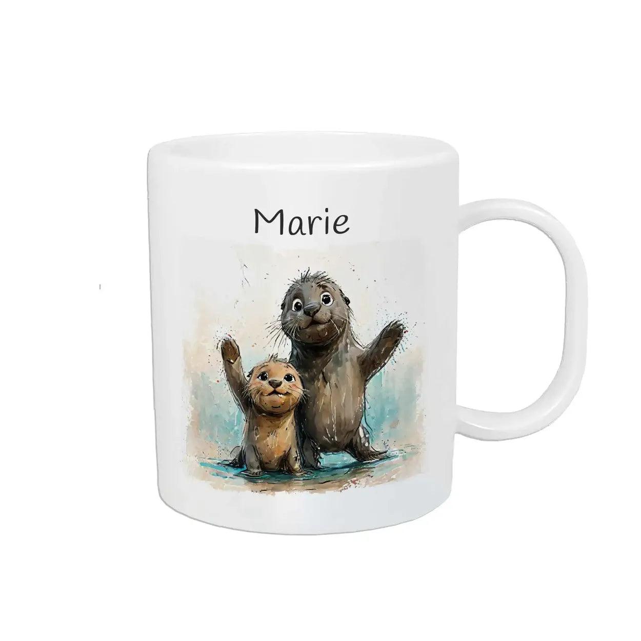Kindertasse mit Namen | Otterfreunde-Abenteuer - Druckerino