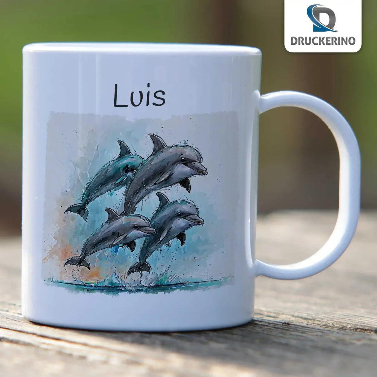 Kindertasse mit Namen | Ozeanfreunde-Abenteuer - Druckerino