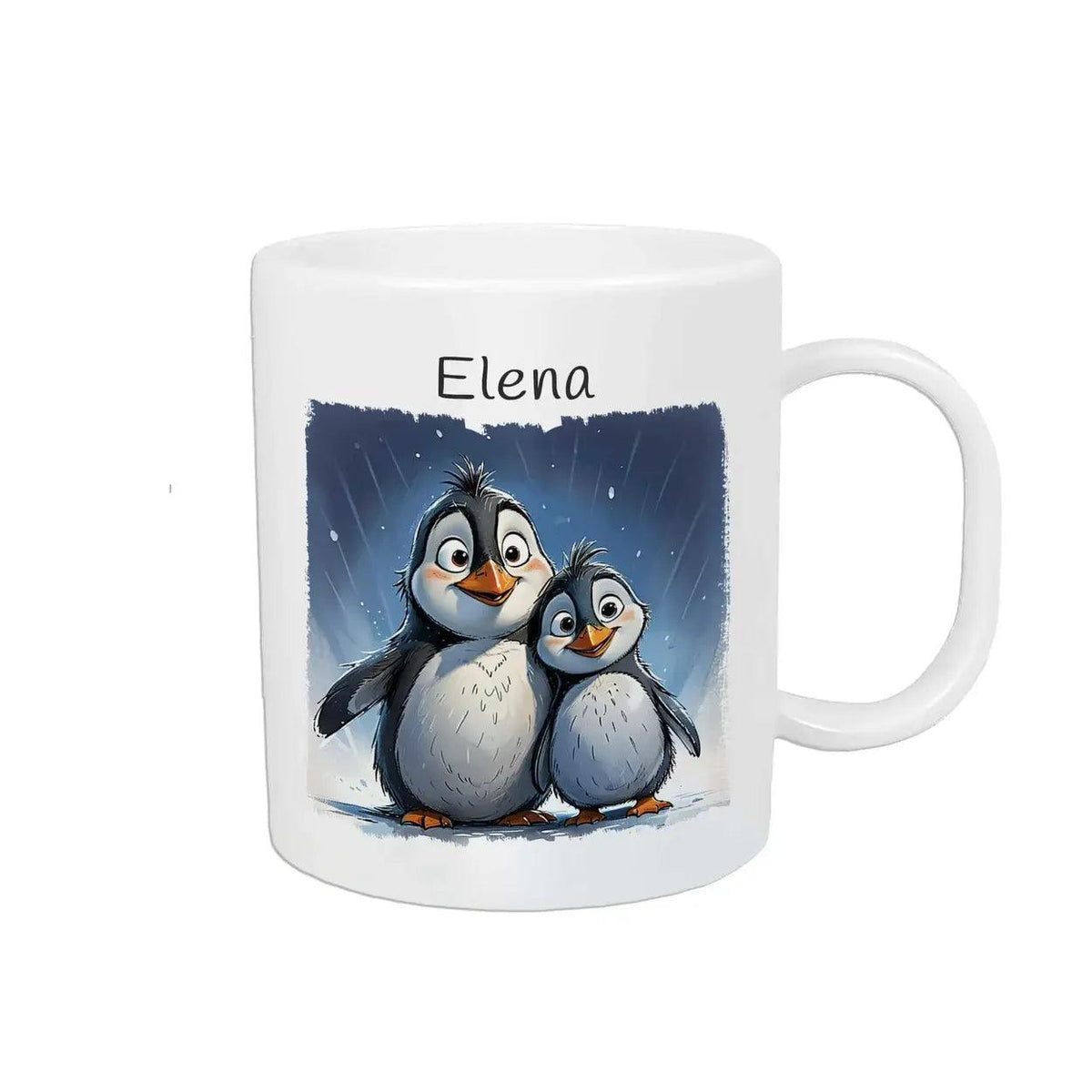 Kindertasse mit Namen | Pinguin-Freunde - Druckerino