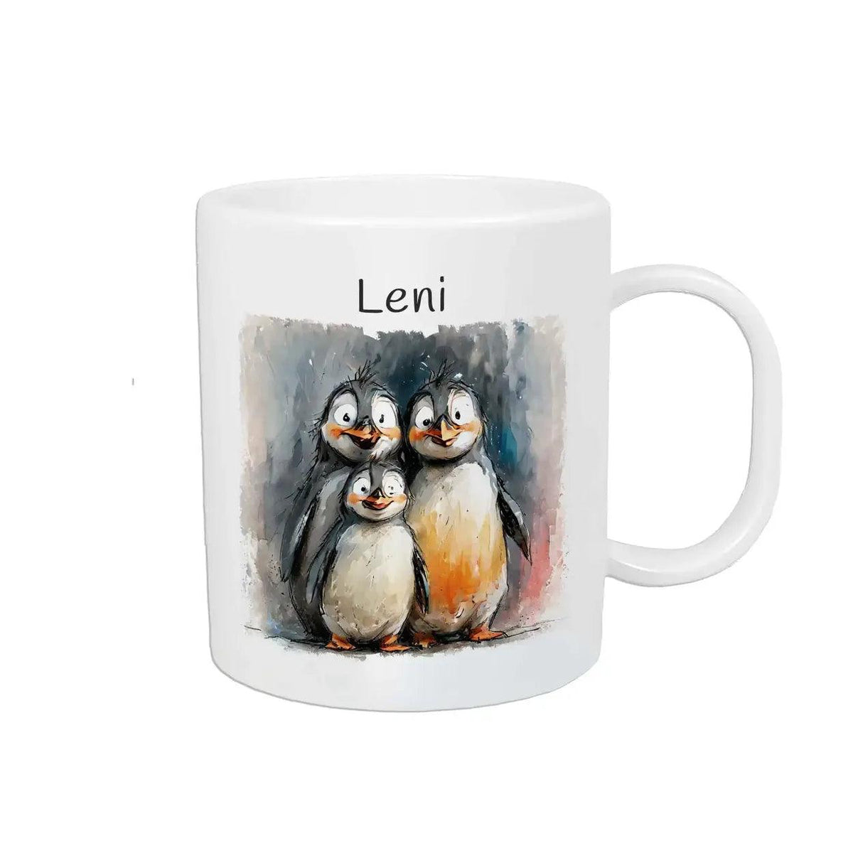 Kindertasse mit Namen | Pinguinfreunde - Druckerino