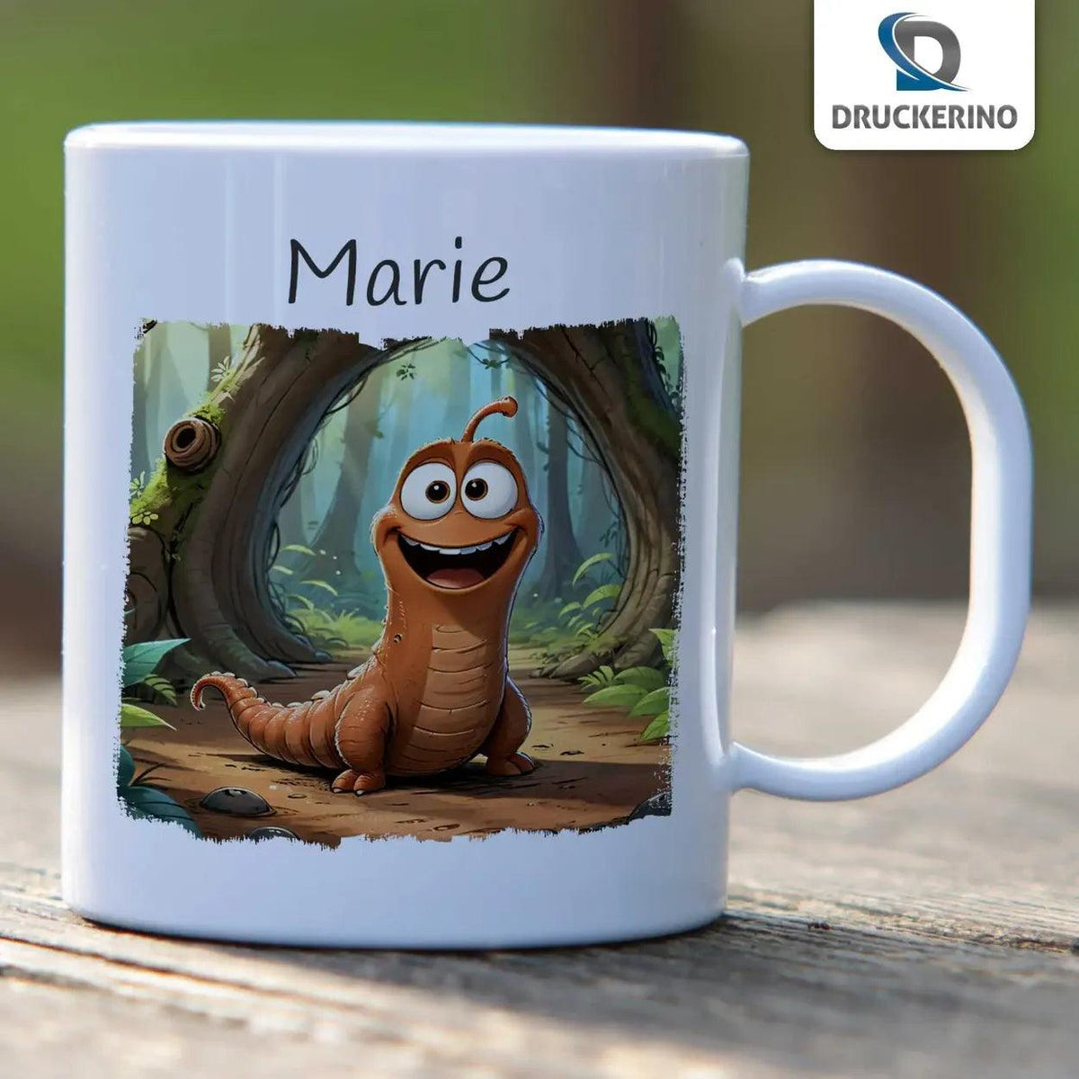 Kindertasse mit Namen | Waldabenteurer - Druckerino