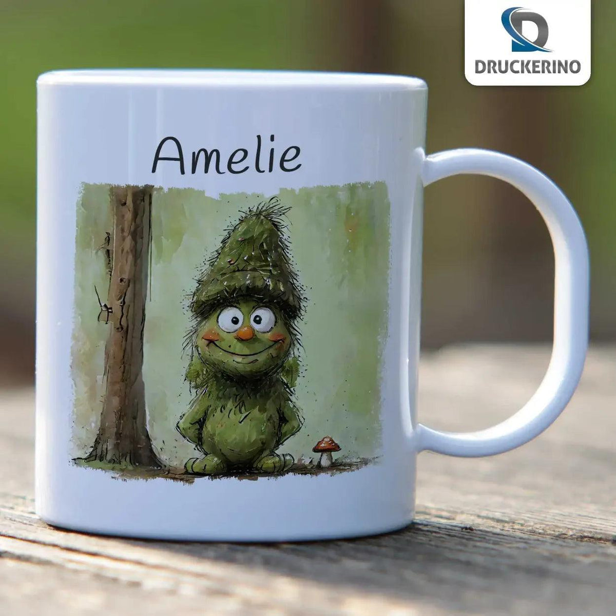 Kindertasse mit Namen | Waldgeflüster - Druckerino