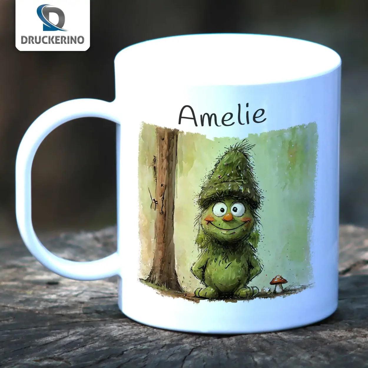 Kindertasse mit Namen | Waldgeflüster - Druckerino