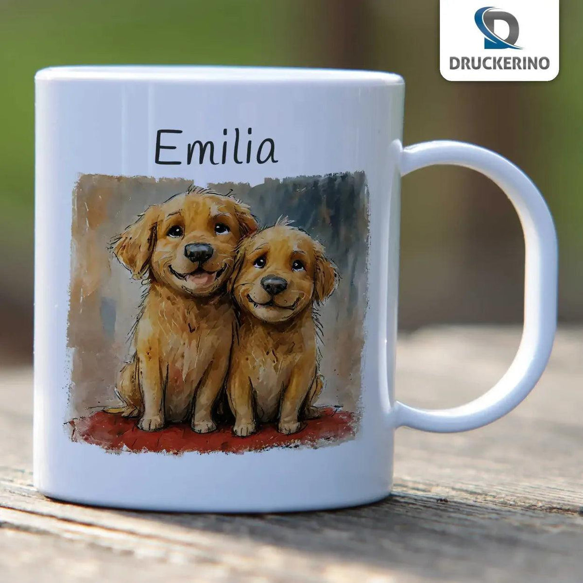 Kindertasse mit Namen | Welpenfreund - Druckerino