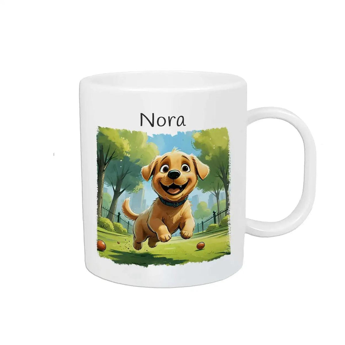 Kindertasse mit Namen | Welpenglück - Druckerino