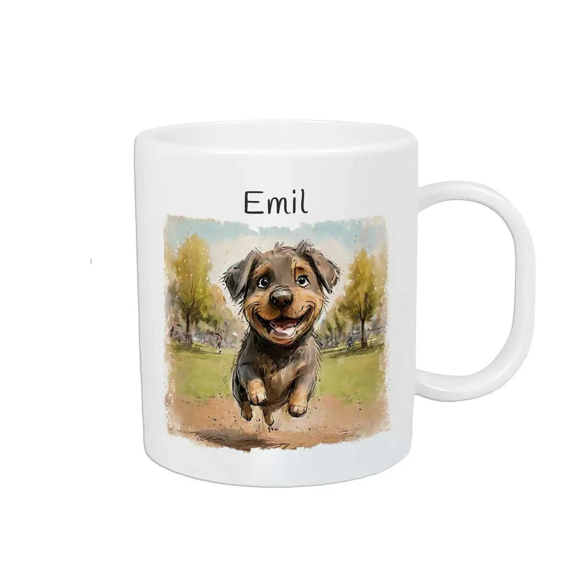 Kindertasse mit Namen | Welpenglück - Druckerino