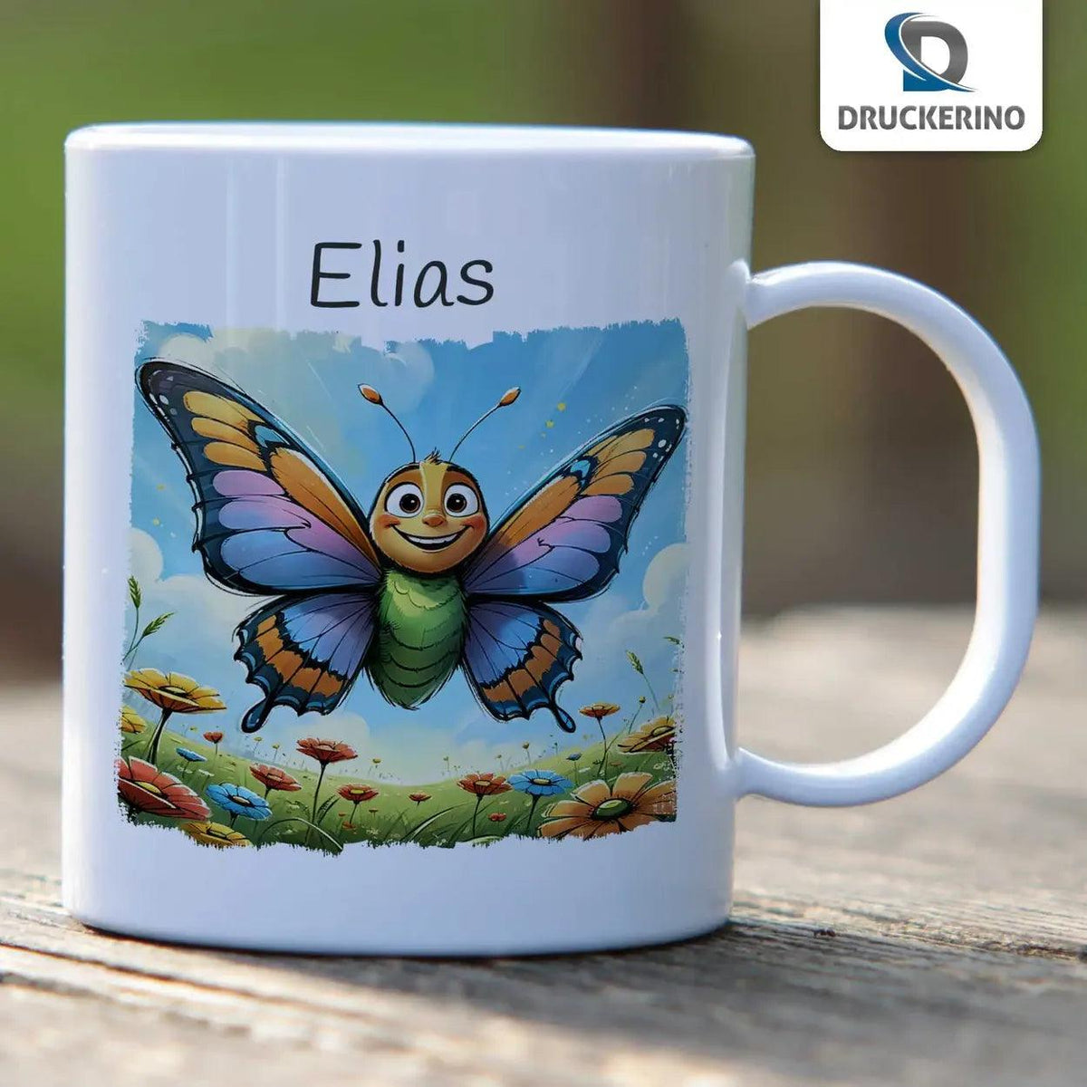 Kindertasse mit Namen | Wunderflügel | 320ml - Druckerino