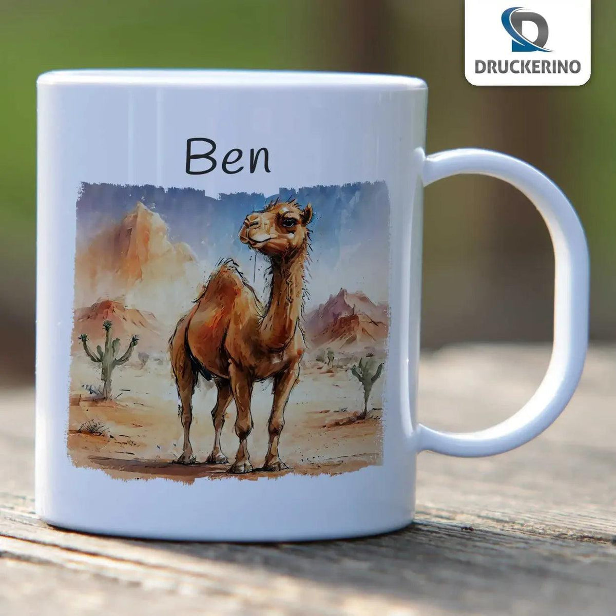 Kindertasse mit Namen | Wüstenabenteurer - Druckerino