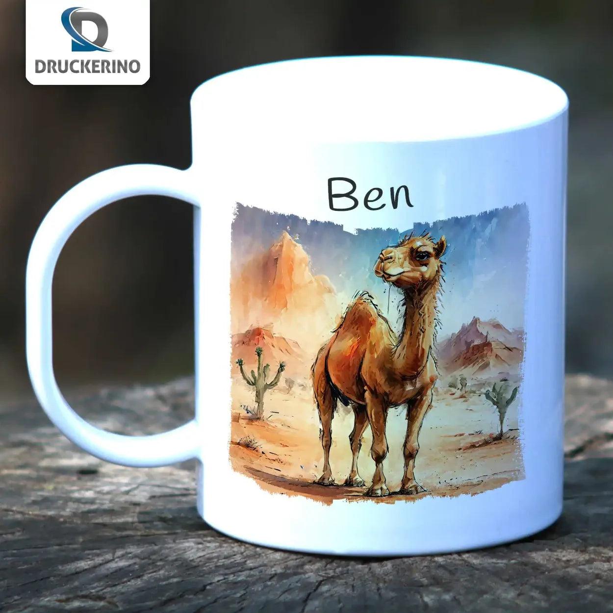 Kindertasse mit Namen | Wüstenabenteurer - Druckerino