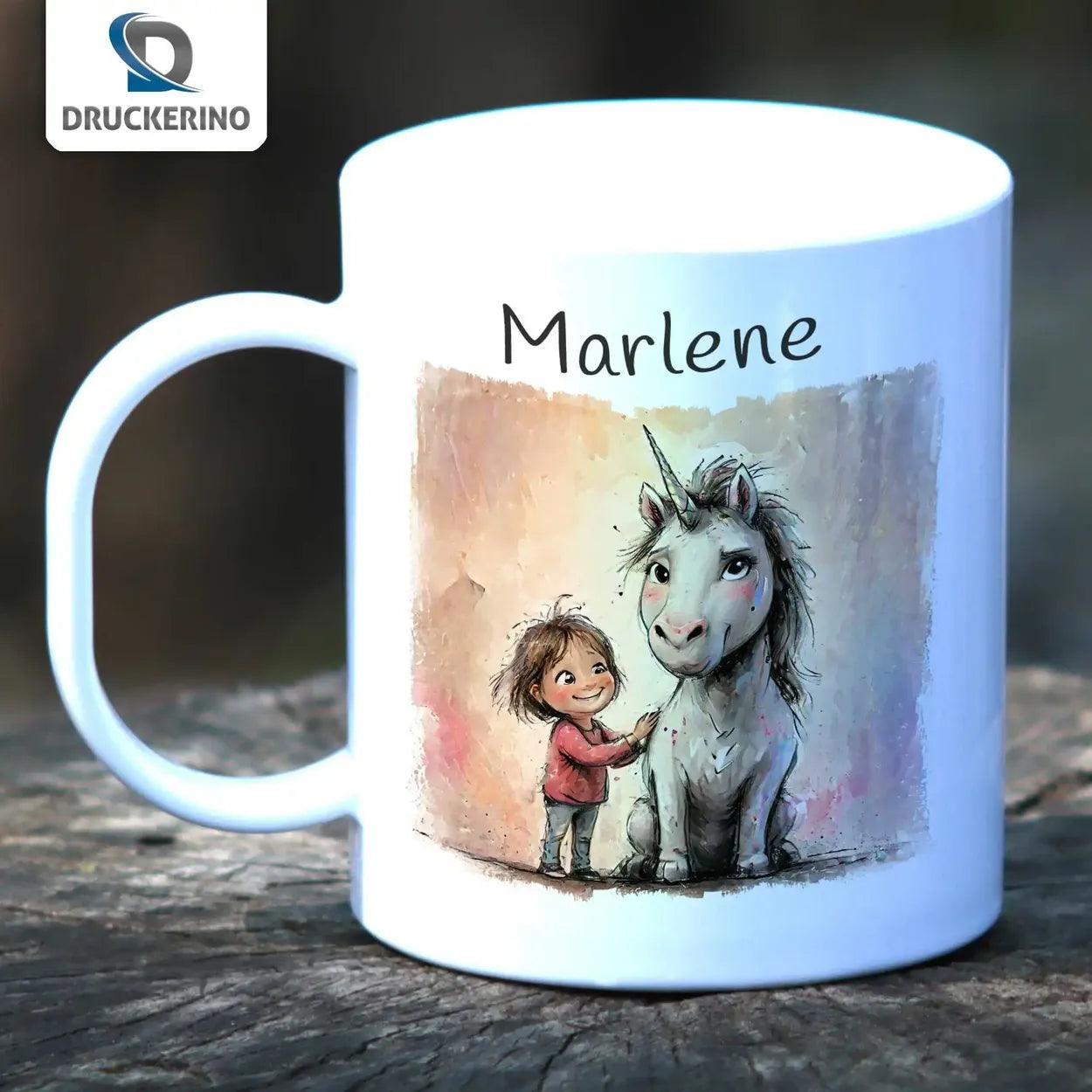 Kindertasse mit Namen | Zauberfreundschaft - Druckerino