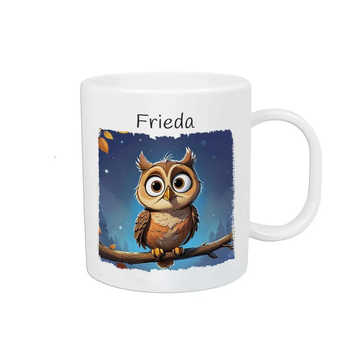 Kindertasse mit Namen | Zauberhafte Eulennacht - Druckerino