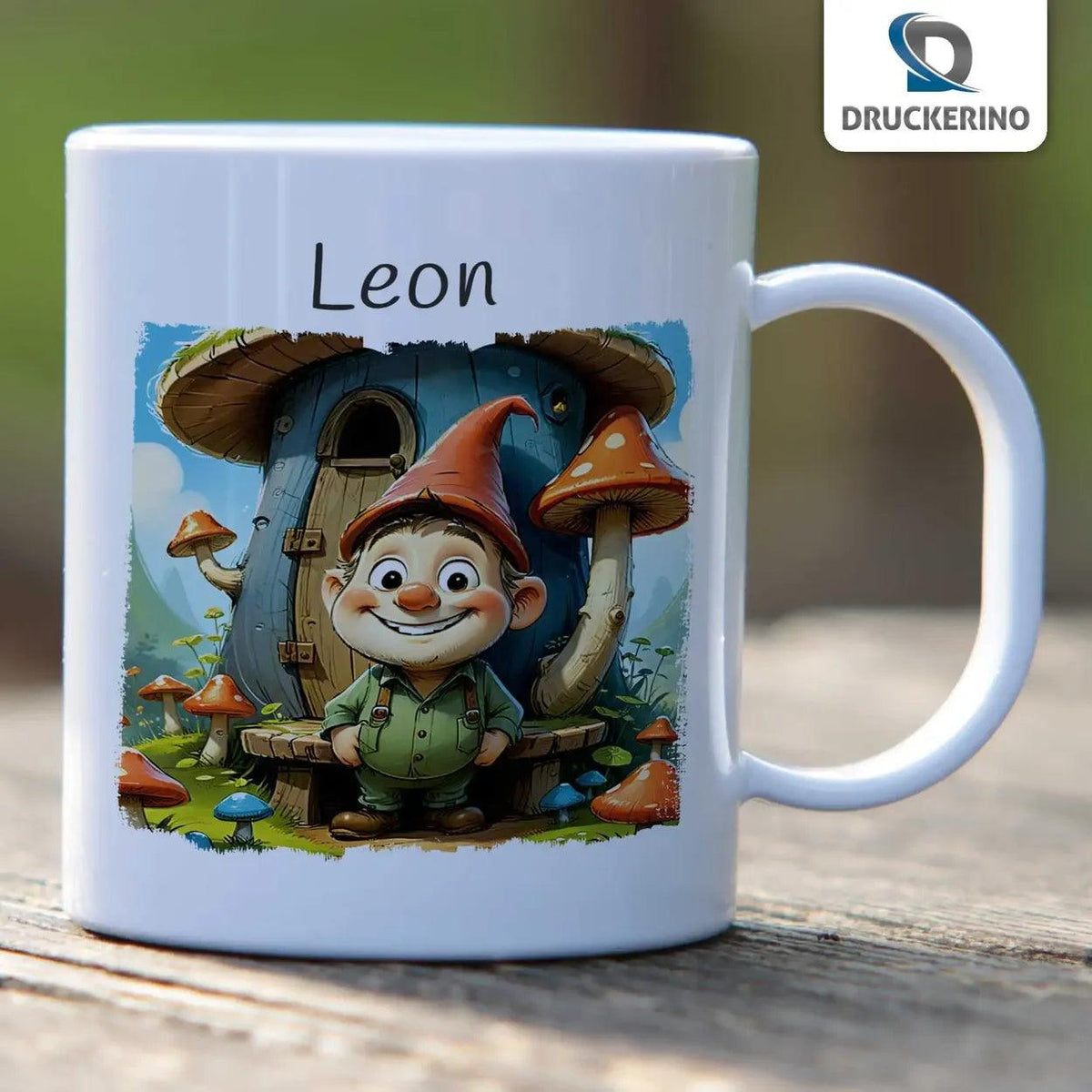 Kindertasse mit Namen | Zauberwald-Abenteuer - Druckerino